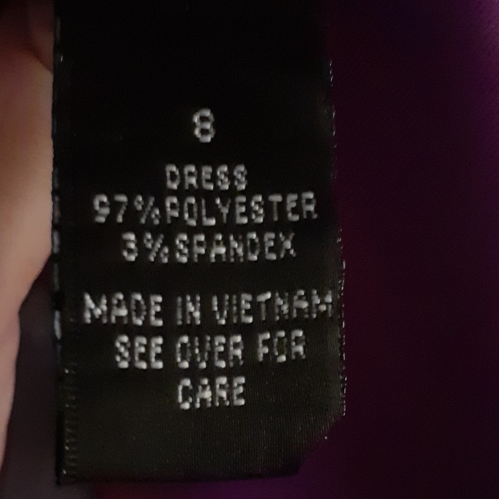 Purple V-Neck Midi Dress - Picture 5 of 5